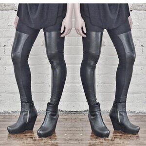 Nuit Clothing Atelier Leather Panel Leggings